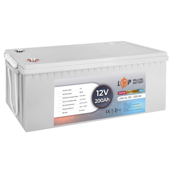 Акумулятор LogicPower LPN-GL гелевий Premium 12 В 200 Аг 13720 - зображення 2