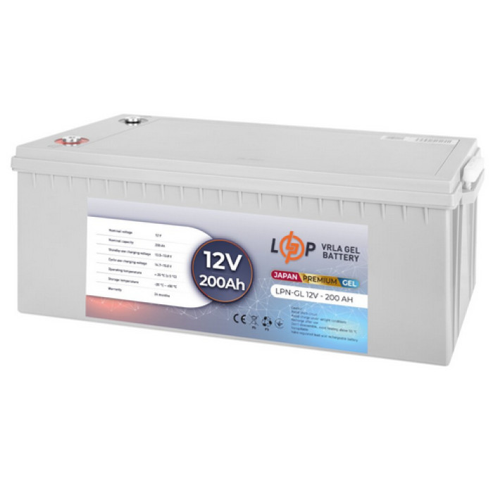 Акумулятор LogicPower LPN-GL гелевий Premium 12 В 200 Аг 13720 - зображення 3