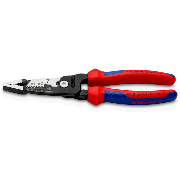 Багатофункціональні кліщі для електромонтажних робіт KNIPEX 0.5-6 кв.мм 13 72 200 ME - зображення 2
