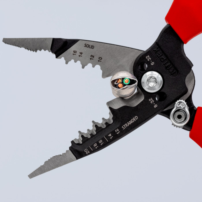Багатофункціональні кліщі з пружиною для електромонтажних робіт KNIPEX WireStripper 13 72 8 - зображення 7