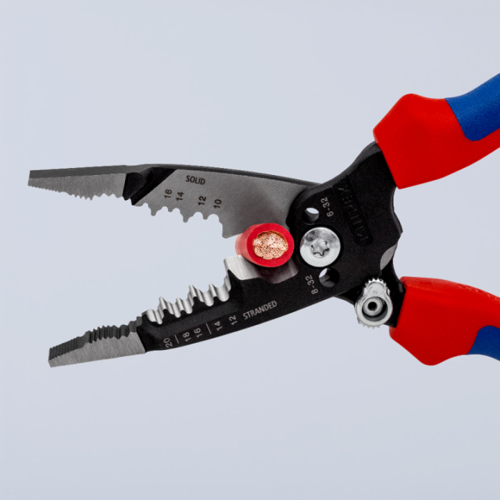 Багатофункціональні кліщі з пружиною для електромонтажних робіт KNIPEX WireStripper 13 72 8 - зображення 8