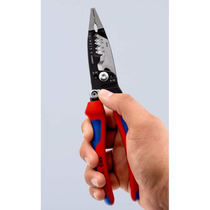 Багатофункціональні кліщі з пружиною для електромонтажних робіт KNIPEX WireStripper 13 72 8 - зображення 14