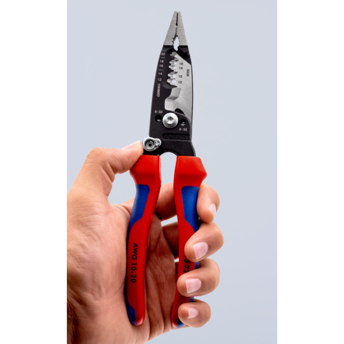 Багатофункціональні кліщі з пружиною для електромонтажних робіт KNIPEX WireStripper 13 72 8 - зображення 15