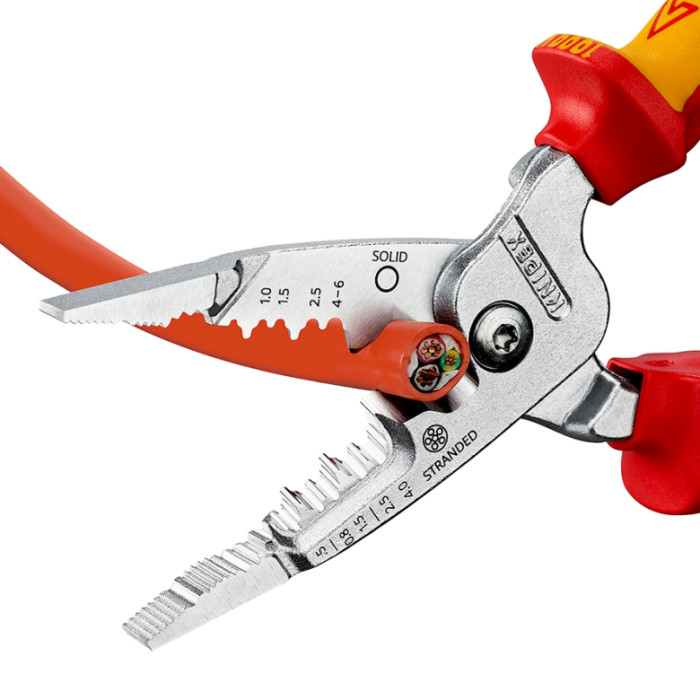 Багатофункціональні кліщі діелектричні KNIPEX WireStripper 0.5-6 кв.мм 13 76 200 ME - зображення 5