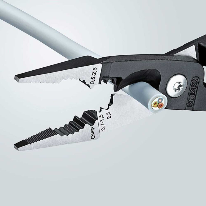 Электромонтажные клещи KNIPEX 200 мм 13 82 200 - изображение 2