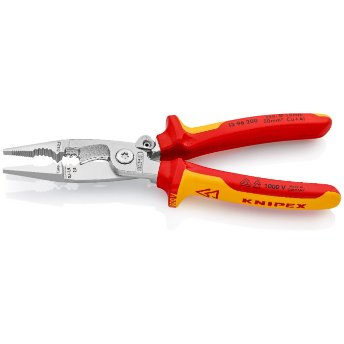 Багатофункціональні кліщі для електромонтажних робіт KNIPEX 13 96 200 SB - зображення 3