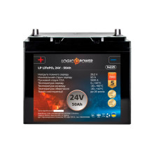 Аккумулятор для автомобиля LogicPower LP LiFePO4 24 В 50 Аг 14225