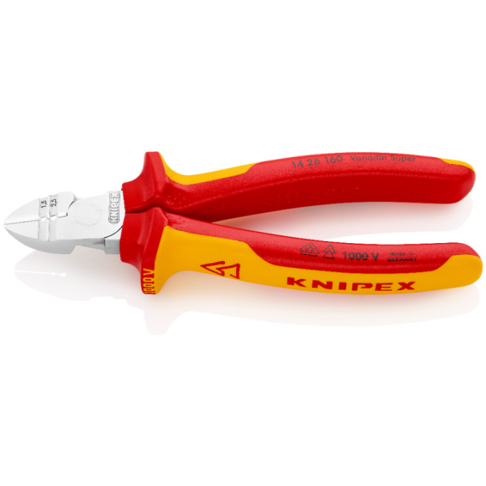 Кусачки бокові діелектричні KNIPEX 160 мм 14 26 160 - зображення 2