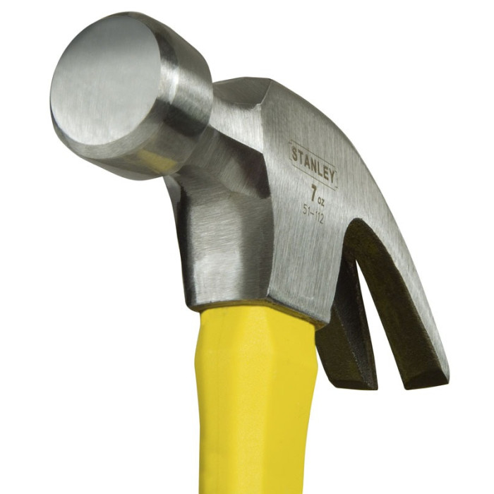 Молоток Stanley Yellow Fibreglass Curve Claw 200 г - зображення 2