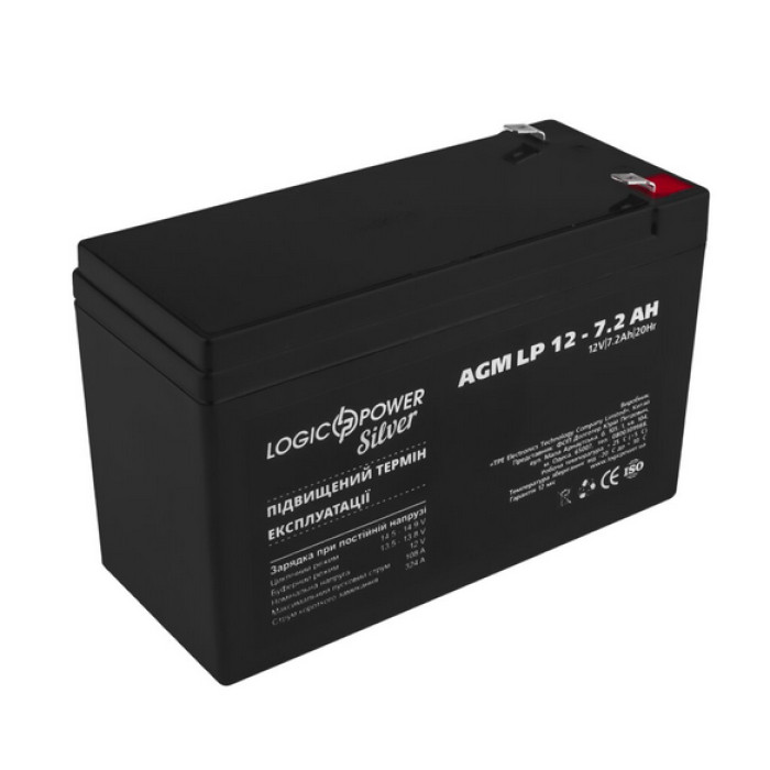 Аккумулятор LogicPower LP Silver AGM 12 В 7.2 Ач 1514