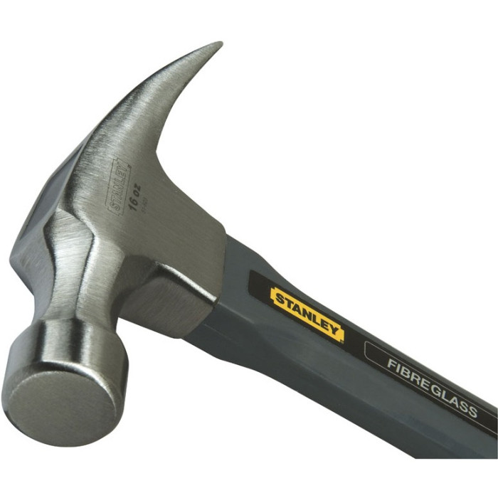 Молоток Stanley Grey Fiberglass Curve Claw 570 г