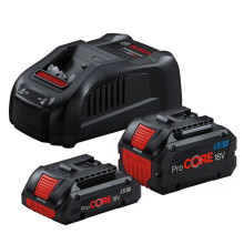 Набор BOSCH Professional зарядное устройство 18 В, аккумуляторы 2 шт Li-Ion 18 В 4 Ач, 5.5 Ач 1600A0214A