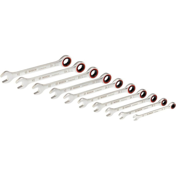 Ключі ріжково-накидні 10 шт BOSCH Professional 8-19 мм 1600A02AU0 - зображення 2