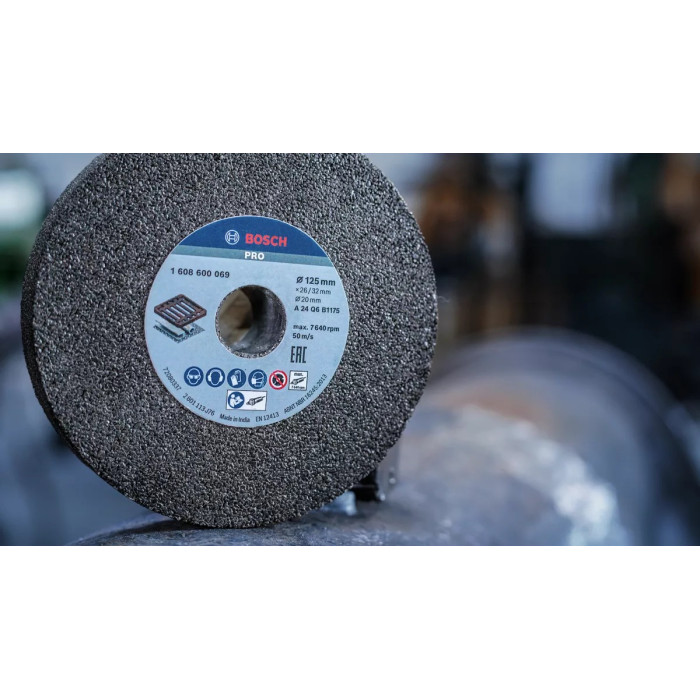 Круг шлифовальный по металлу BOSCH PRO Metal 125х20 мм G20 1608600068 - изображение 3