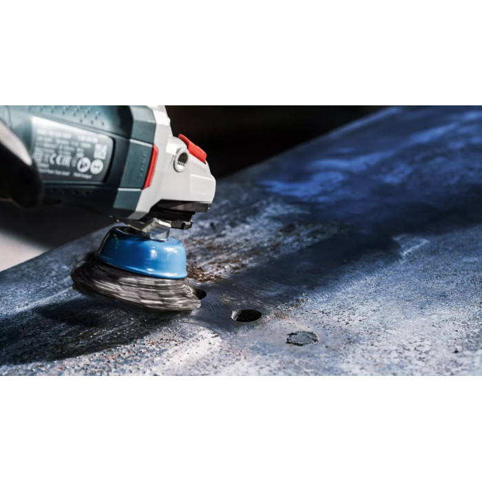Чашкова зачисна щітка BOSCH PRO Metal clean 100x0.5 мм 1608614011 - зображення 5