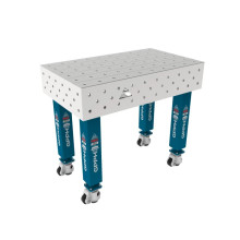 Сварочный стол на колёсах GPPH PRO INOX 1000х600 мм, fi16, сетка 100х100 мм
