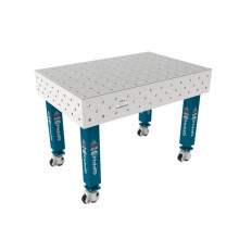 Сварочный стол на колёсах GPPH PRO INOX 1200х800 мм, fi16, сетка 100х100 мм