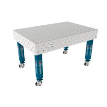 Сварочный стол на колёсах GPPH PRO INOX 1500х1000 мм, fi16, сетка 100х100 мм