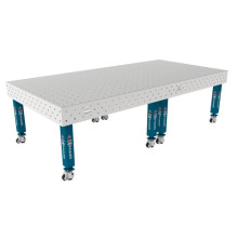 Сварочный стол на колёсах GPPH PRO INOX 3000х1480 мм, fi16, сетка 100х100 мм