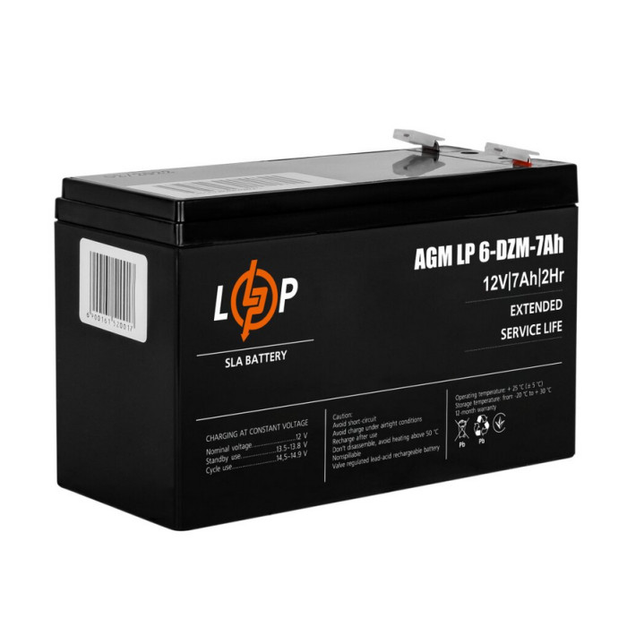 Аккумулятор LogicPower LP DZM AGM 12 В 7 Ач 16152 - изображение 3