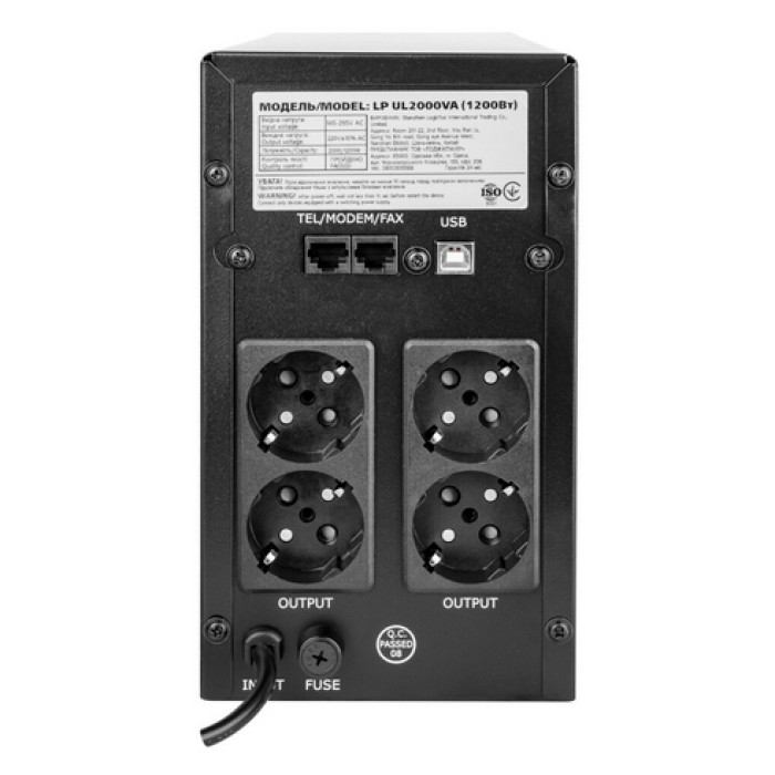 Лінійно-інтерактивне ДБЖ LogicPower LP-UL2000VA 16155 - зображення 5