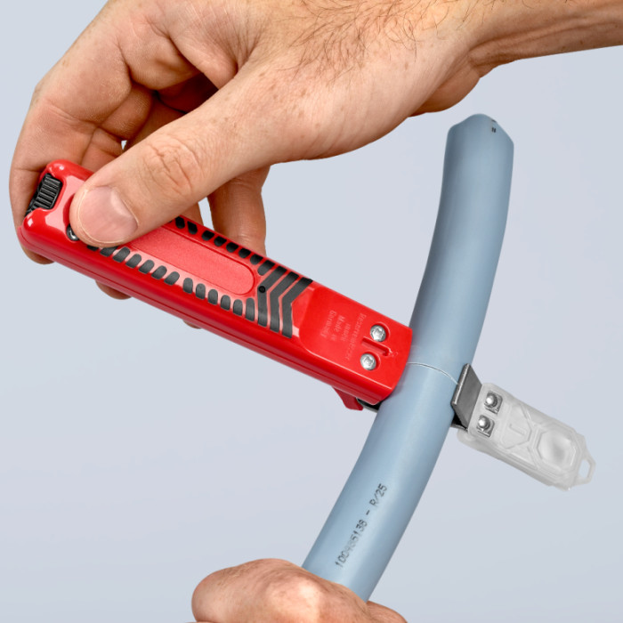 Стрипер для видалення оболонок KNIPEX 165 мм 16 20 165 SB - зображення 6