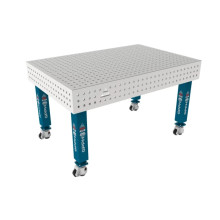 Сварочный стол на колёсах GPPH PRO INOX 1500х1000 мм, fi16, сетка 50х50 мм