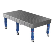 Сварочный стол на колёсах GPPH PRO 2400x1200 мм, fi16, сетка 50х50 мм