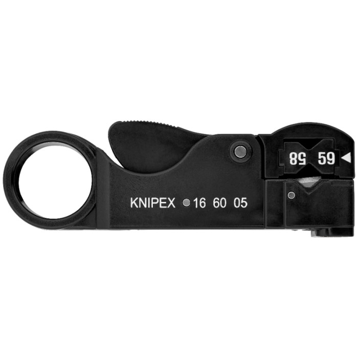 Стриппер для снятия изоляции с коаксиальных кабелей KNIPEX 16 60 05 SB