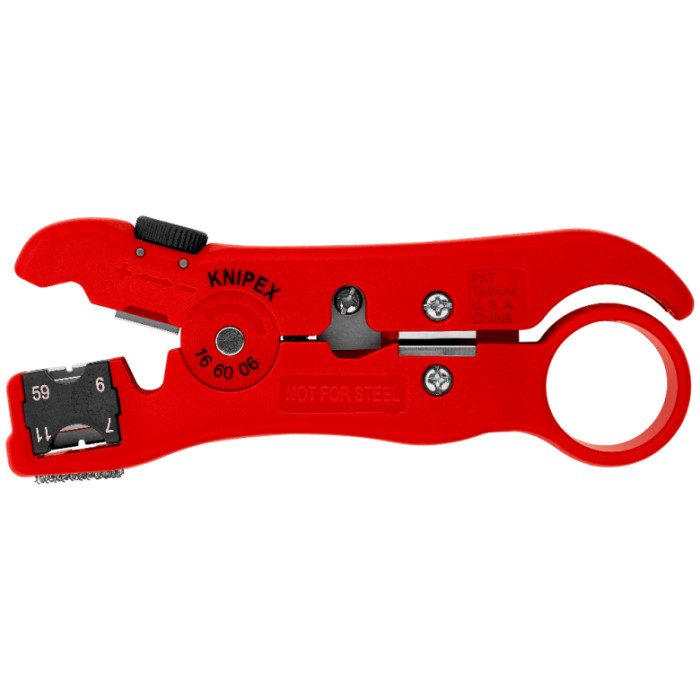 Стріппер для зняття ізоляції з коаксіальних кабелів KNIPEX 16 60 06 SB