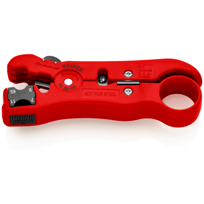 Стріппер для зняття ізоляції з коаксіальних кабелів KNIPEX 16 60 06 SB - зображення 2