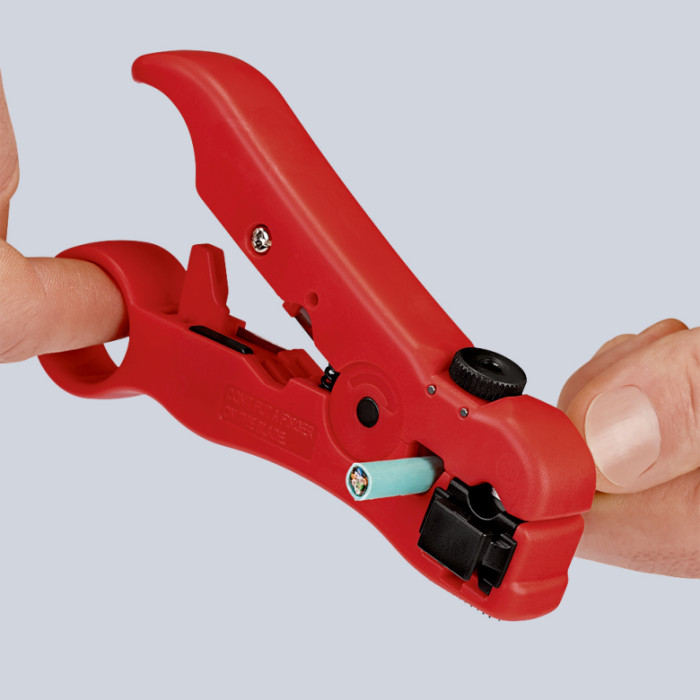 Стріппер для зняття ізоляції з коаксіальних кабелів KNIPEX 16 60 06 SB - зображення 5