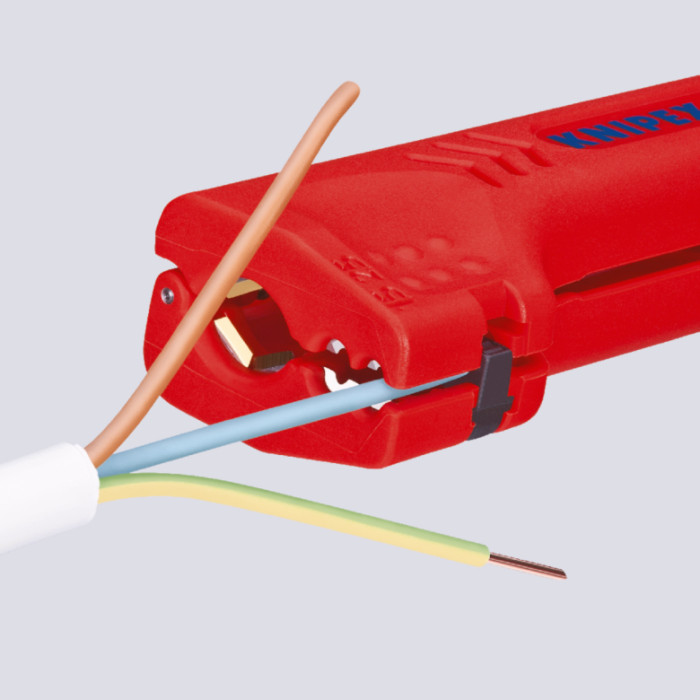 Универсальный инструмент для снятия оболочки с кабеля KNIPEX 16 90 130 SB - изображение 5