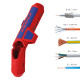 Універсальний інструмент для зняття оболонки з кабелю KNIPEX ErgoStrip 16 95 02 SB - зображення 4