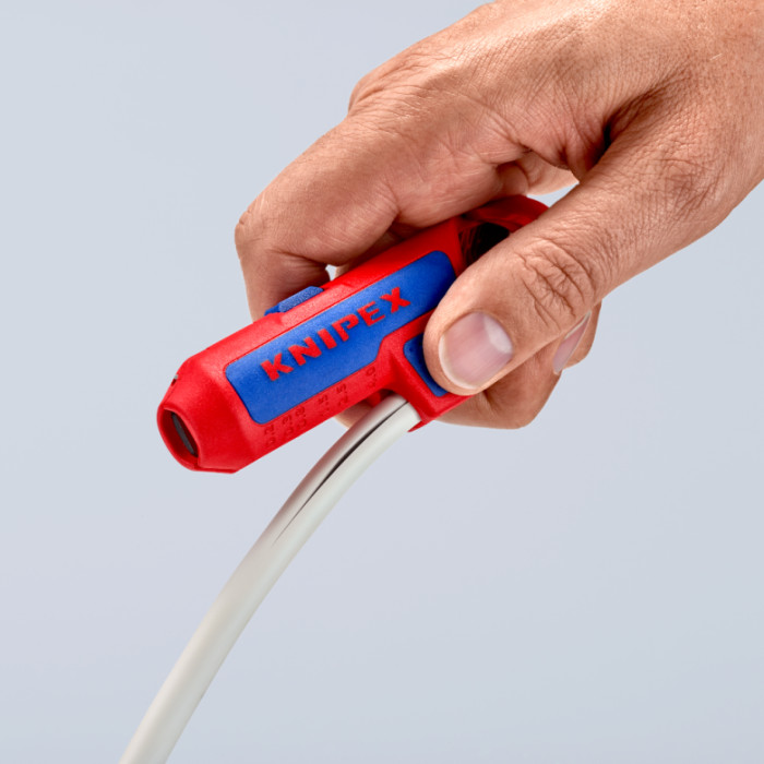 Універсальний інструмент для зняття оболонки з кабелю KNIPEX ErgoStrip 16 95 02 SB - зображення 8