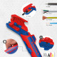 Інструмент універсальний для видалення ізоляції KNIPEX ErgoStrip PV 16 95 03 SB - зображення 3