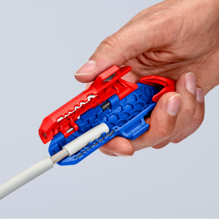 Інструмент універсальний для видалення ізоляції KNIPEX ErgoStrip PV 16 95 03 SB - зображення 10