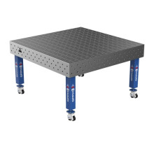 Сварочный стол на колёсах GPPH PRO 1500x1480 мм, fi16, диагональная сетка
