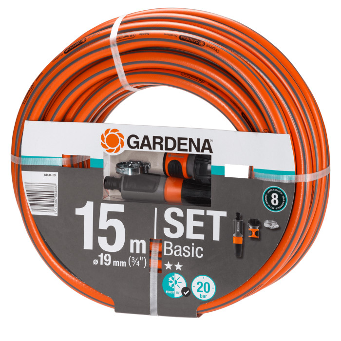Шланг с комплектом для полива Gardena Basic Set 19 мм 15 м 18134-29.000.00 - изображение 4