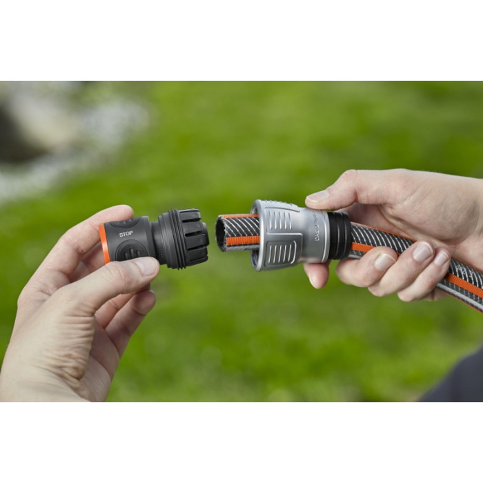 Коннектор для шланга с автостопом Gardena Premium 18254-20.000.00 - изображение 4