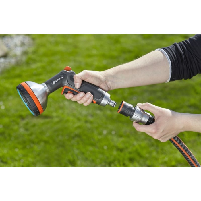 Коннектор для шланга с автостопом Gardena Premium 18254-20.000.00 - изображение 5