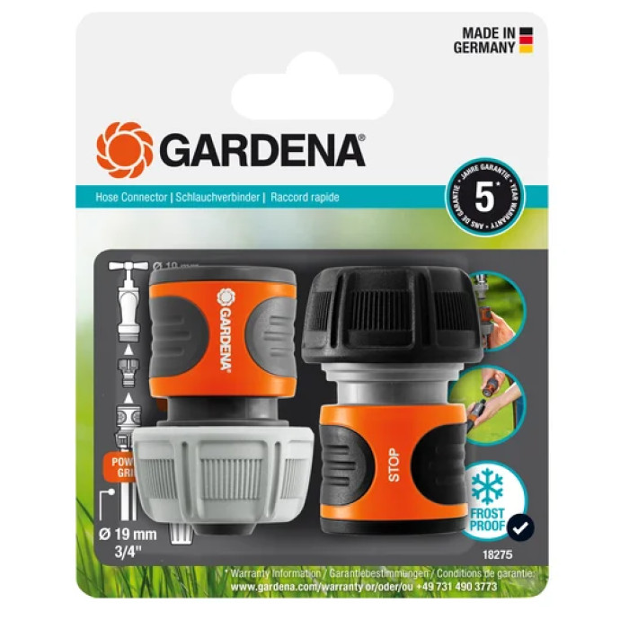 Комплект соединителей GARDENA 19 мм 3/4
