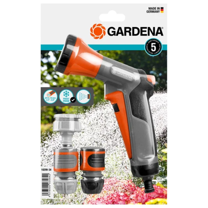 Пістолет-розпилювач з комплектом з'єднувачів GARDENA Classic 18299-34.000.00 - зображення 8