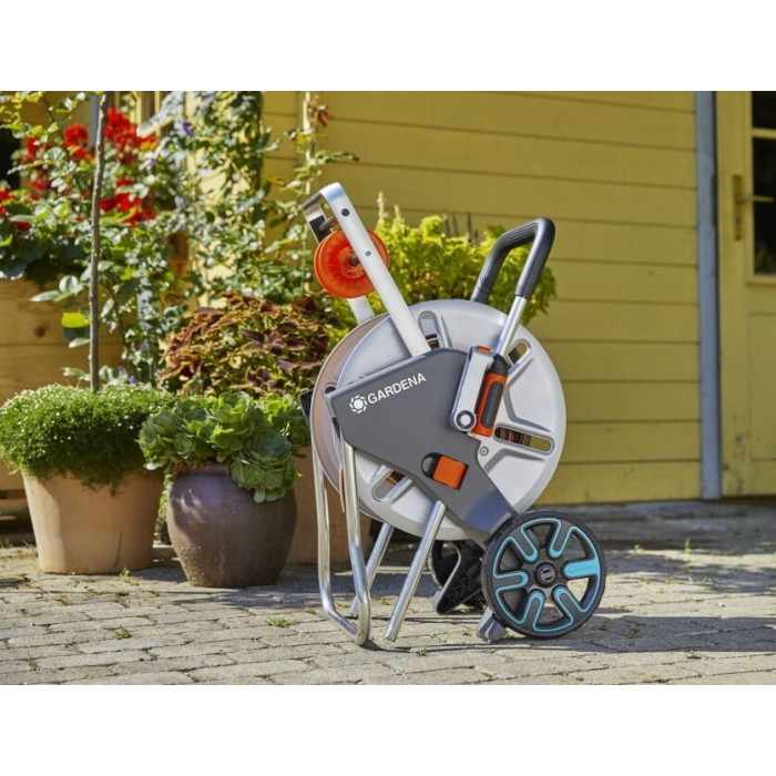 Візок для шланга Gardena AquaRoll M Easy Metal 18547-20.000.00 - зображення 2