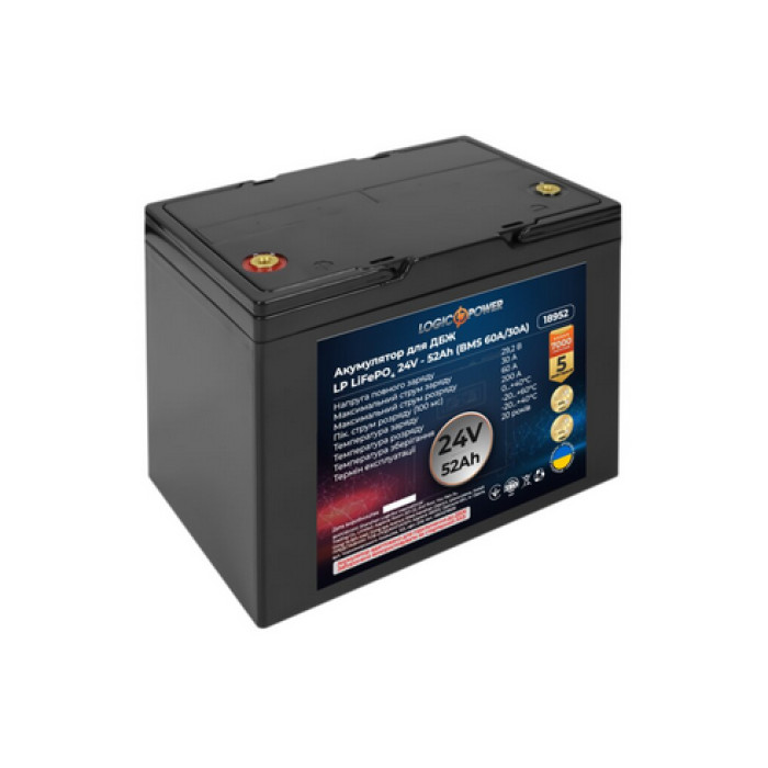 Аккумулятор LogicPower LP LiFePO4 24 В 52 Ач 18952 - изображение 2