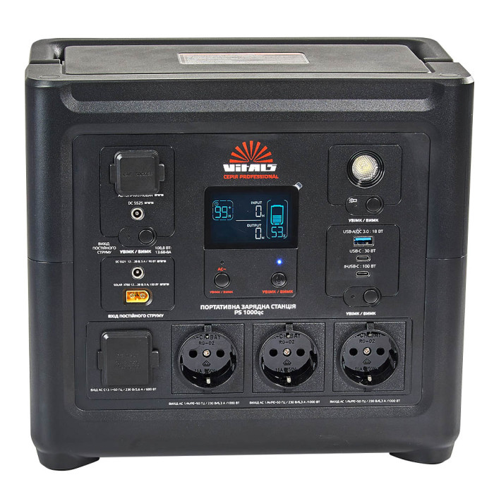 Портативна зарядна станція Vitals Professional PS 1000qc 191786 - зображення 2