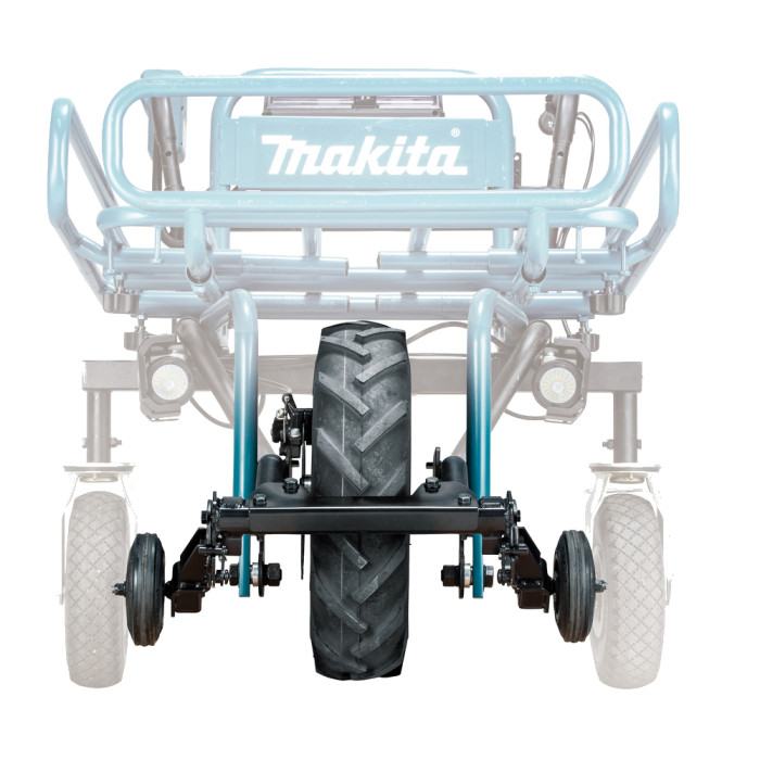 Комплект додаткових передніх коліс для тачки Makita DCU180 191A01-6 - зображення 3