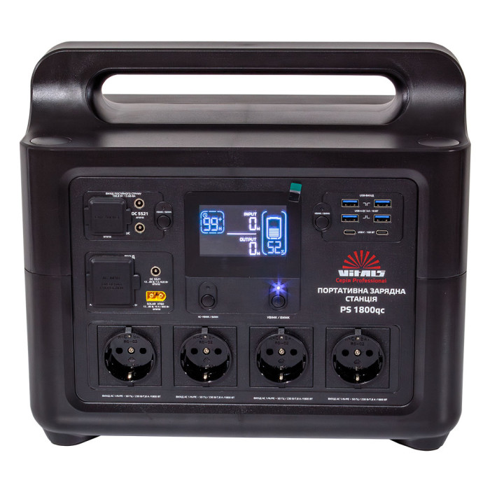 Портативна акумуляторна станція Vitals Professional PS 1800qc 195187 - зображення 9