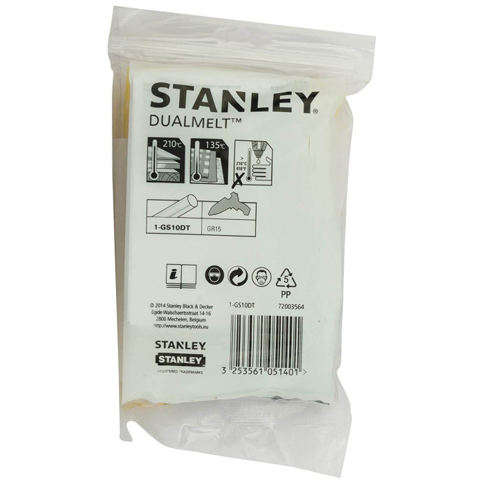 Термоклей DualTemp діаметром 7 мм, двутемпературний для клейового пістолета STANLEY 1-GS10DT - зображення 2