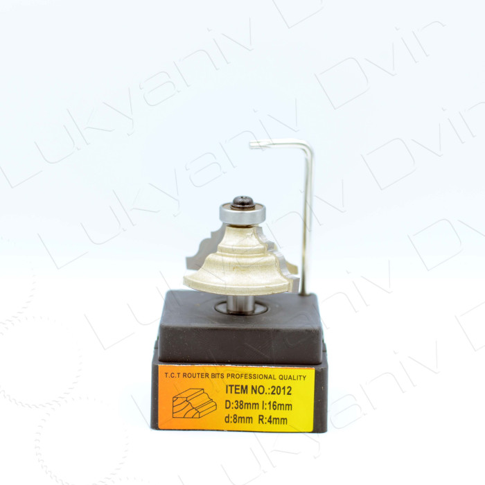 Фреза по дереву Глобус 2012 D38 l16 d8 R4 - изображение 2
